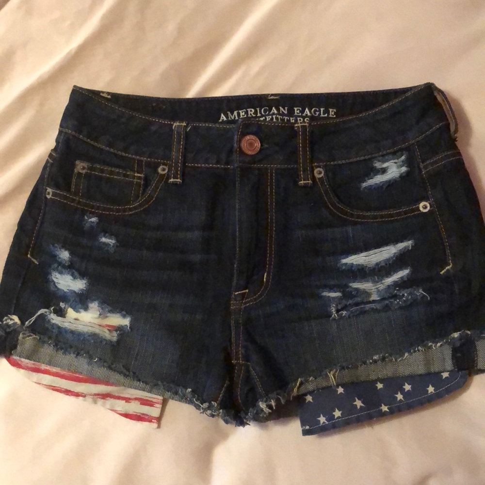American Eagle Flag Shorts
